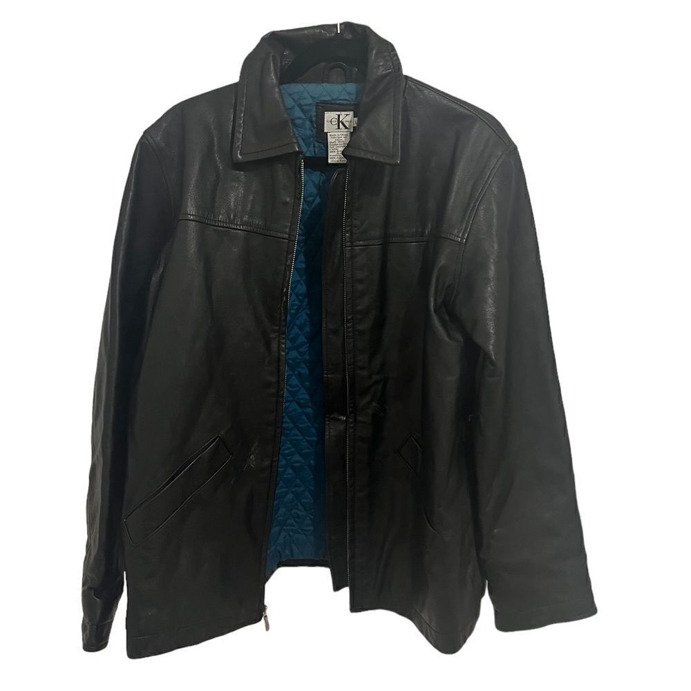 Leather coat